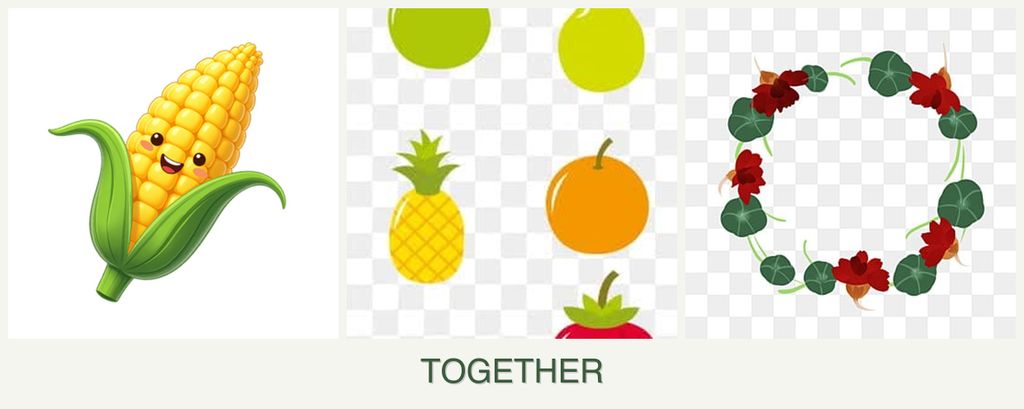 Can you plant corn, pears and nasturtiums together?