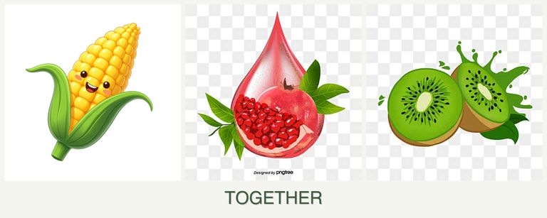 Can you plant corn, pomegranates and kiwi together?
