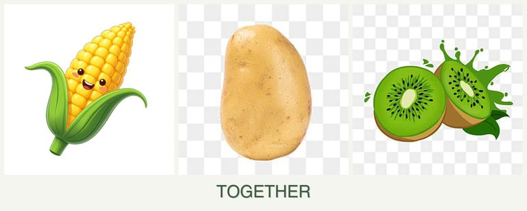 Can you plant corn, potatoes and kiwi together?