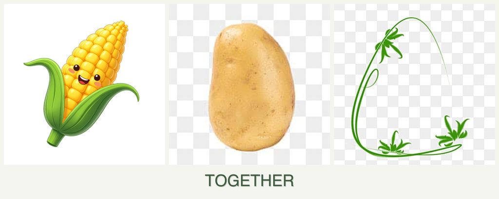 Can you plant corn, potatoes and tarragon together?
