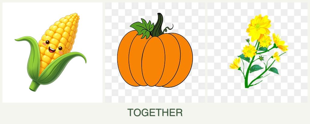 Can you plant corn, pumpkin and calendula together?