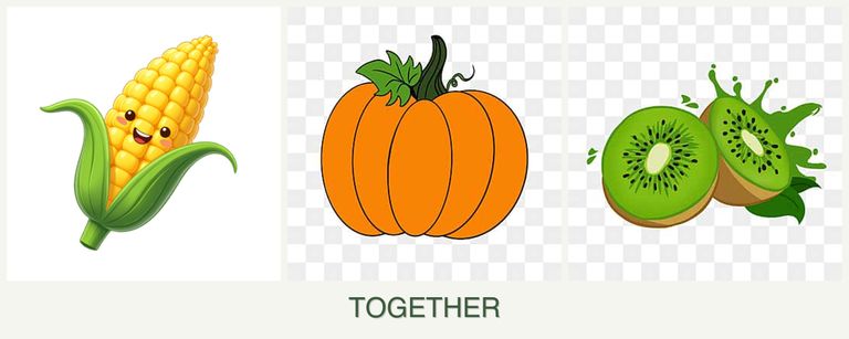 Can you plant corn, pumpkin and kiwi together?