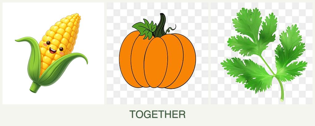 Can you plant corn, pumpkin and parsley together?