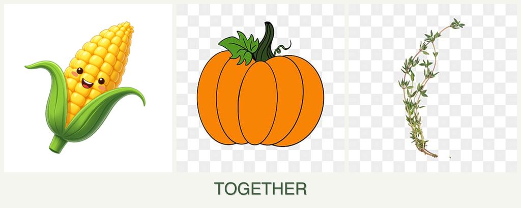 Can you plant corn, pumpkin and thyme together?