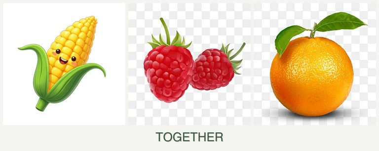Can you plant corn, raspberries and oranges together?