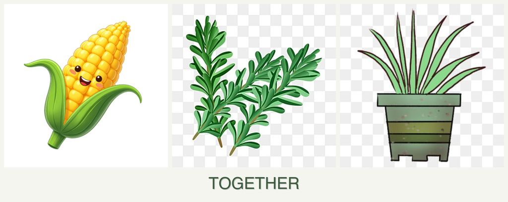 Can you plant corn, rosemary and lemongrass together?