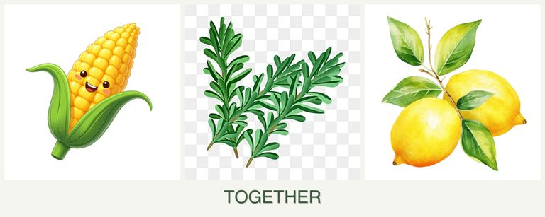 Can you plant corn, rosemary and lemons together?