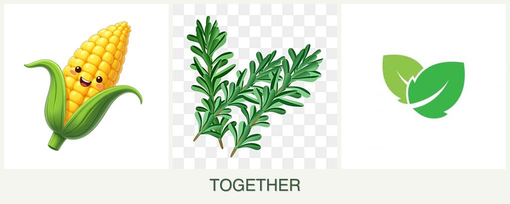 Can you plant corn, rosemary and mint together?