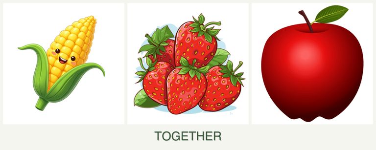 Can you plant corn, strawberries and apples together?