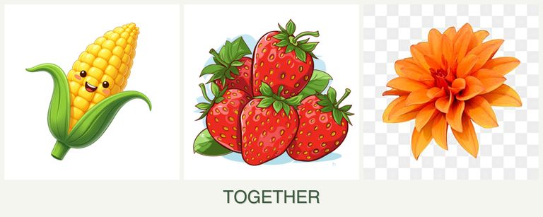 Can you plant corn, strawberries and dahlias together?