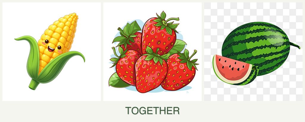 Can you plant corn, strawberries and melons together?