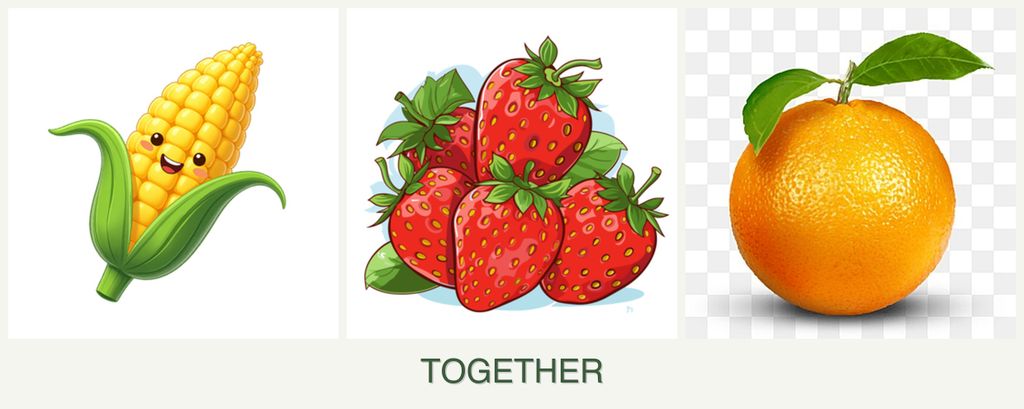 Can you plant corn, strawberries and oranges together?