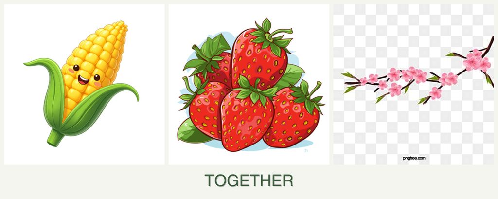 Can you plant corn, strawberries and peaches together?