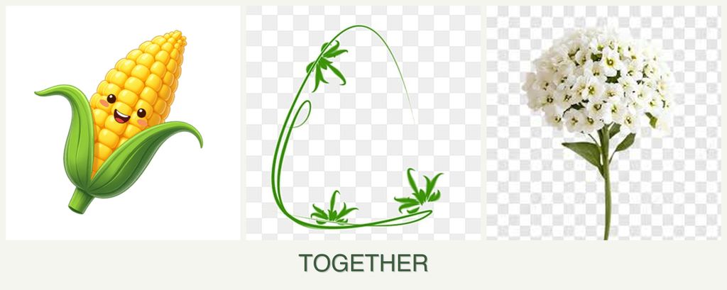 Can you plant corn, tarragon and alyssum together?
