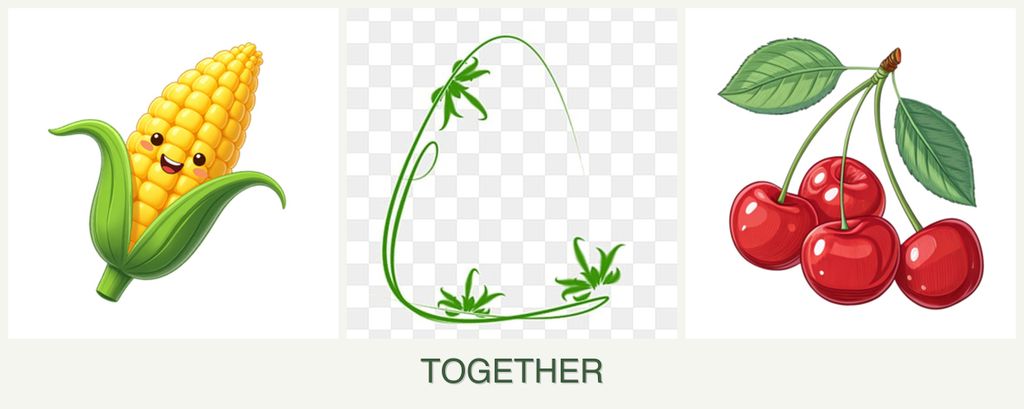Can you plant corn, tarragon and cherries together?