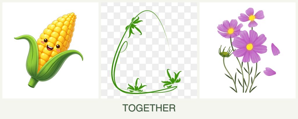 Can you plant corn, tarragon and cosmos together?