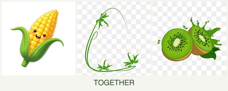 Can you plant corn, tarragon and kiwi together?