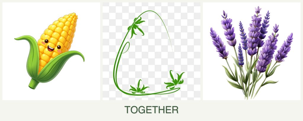 Can you plant corn, tarragon and lavender together?