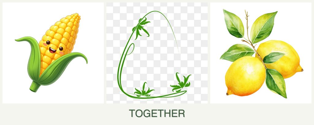 Can you plant corn, tarragon and lemons together?