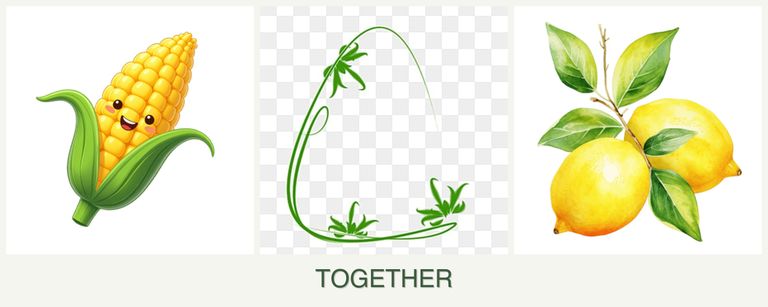 Can you plant corn, tarragon and lemons together?