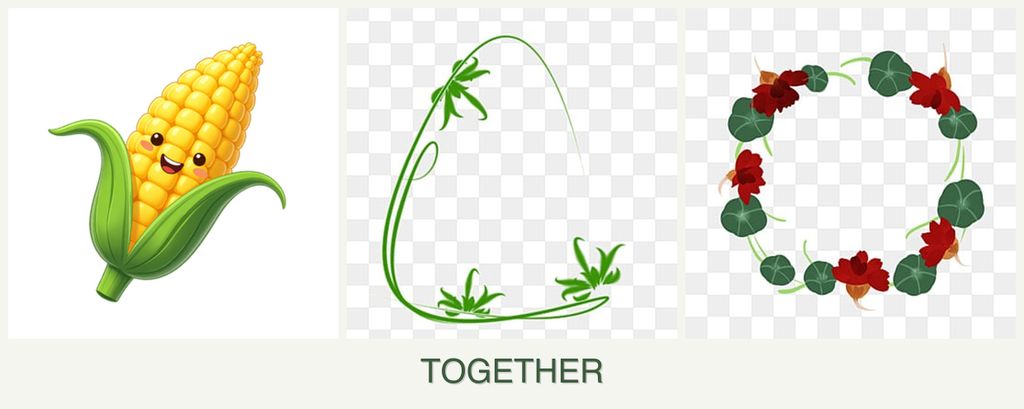 Can you plant corn, tarragon and nasturtiums together?