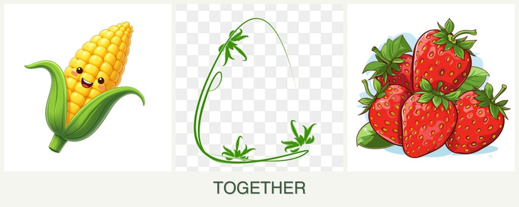 Can you plant corn, tarragon and strawberries together?