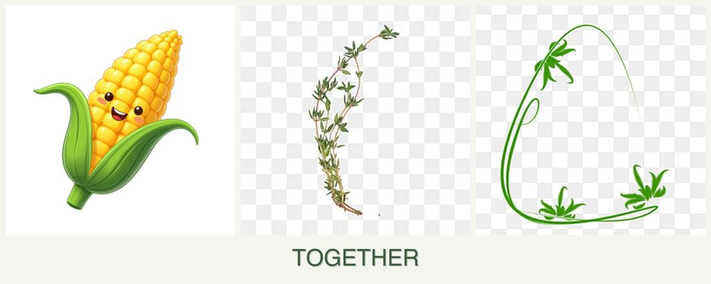 Can you plant corn, thyme and tarragon together?