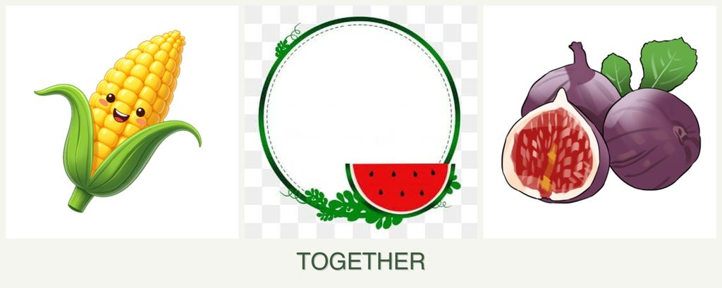 Can you plant corn, watermelons and figs together?
