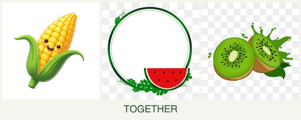 Can you plant corn, watermelons and kiwi together?