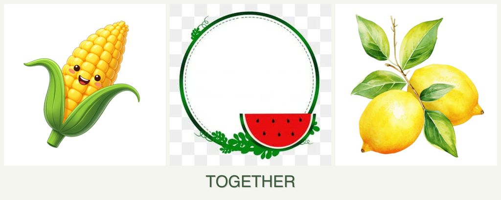 Can you plant corn, watermelons and lemons together?