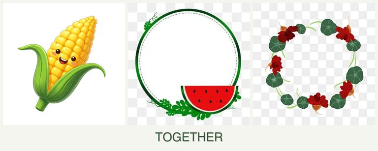Can you plant corn, watermelons and nasturtiums together?