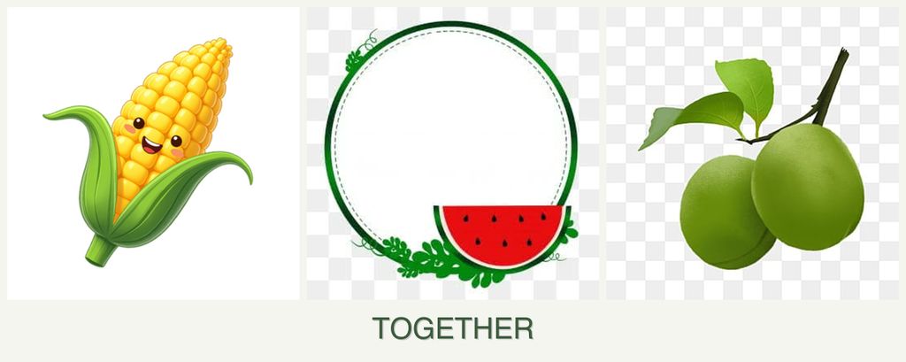 Can you plant corn, watermelons and plums together?
