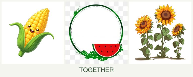 Can you plant corn, watermelons and sunflowers together?
