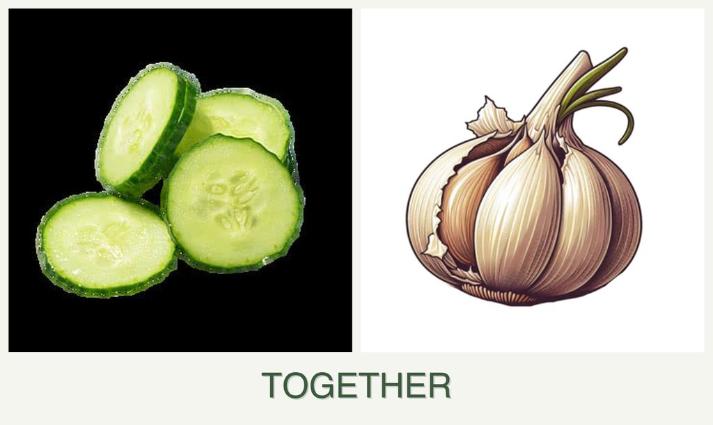 Can you plant cucumbers and garlic together?