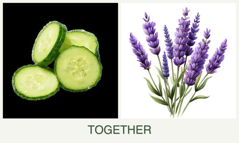 Can you plant cucumbers and lavender together?