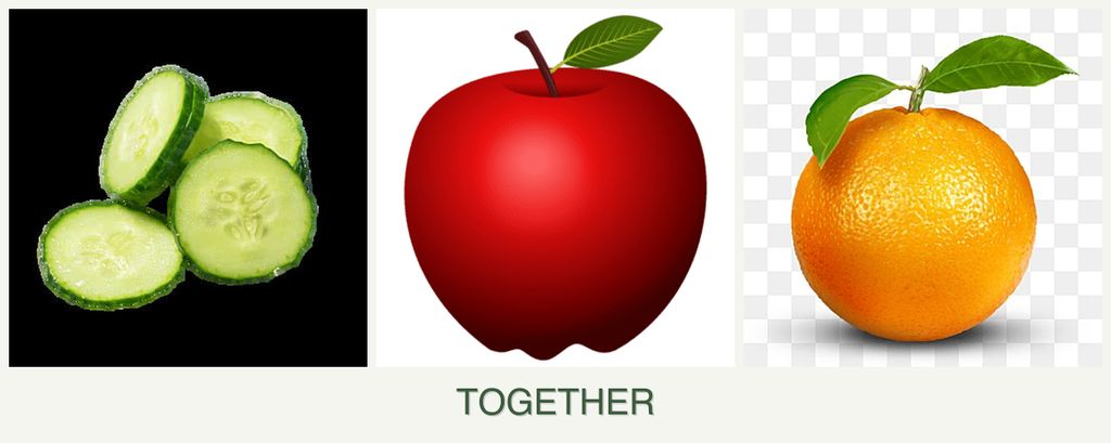 Can you plant cucumbers, apples and oranges together?