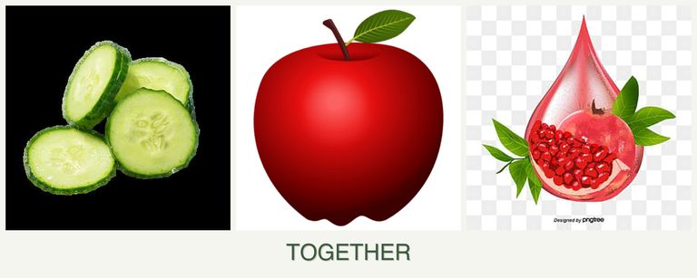 Can you plant cucumbers, apples and pomegranates together?