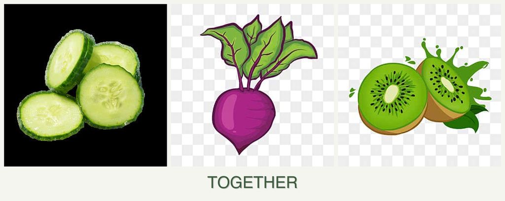 Can you plant cucumbers, beets and kiwi together?
