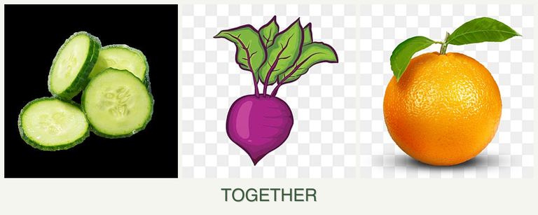 Can you plant cucumbers, beets and oranges together?