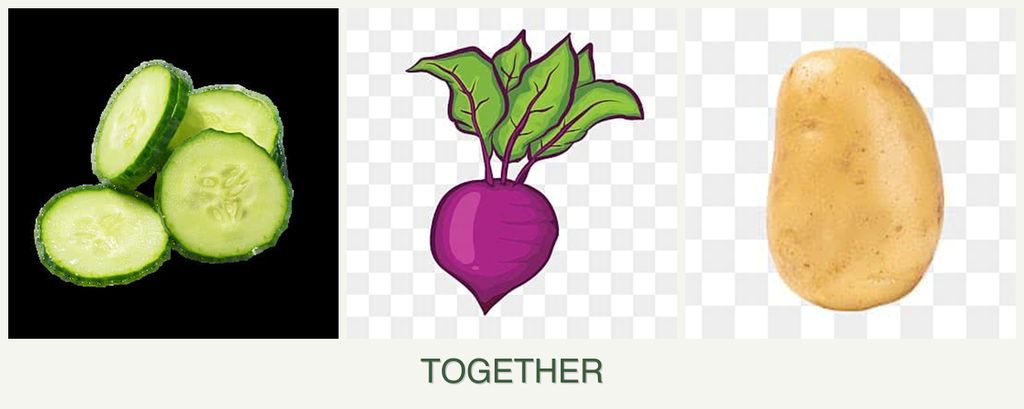 Can you plant cucumbers, beets and potatoes together?