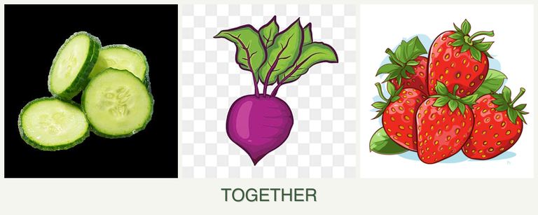 Can you plant cucumbers, beets and strawberries together?