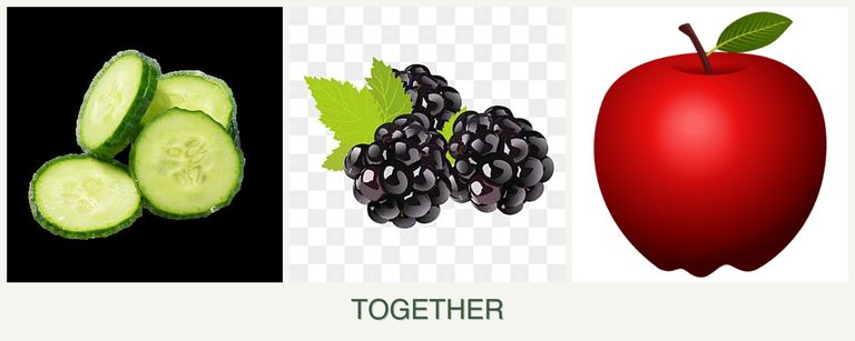 Can you plant cucumbers, blackberries and apples together?