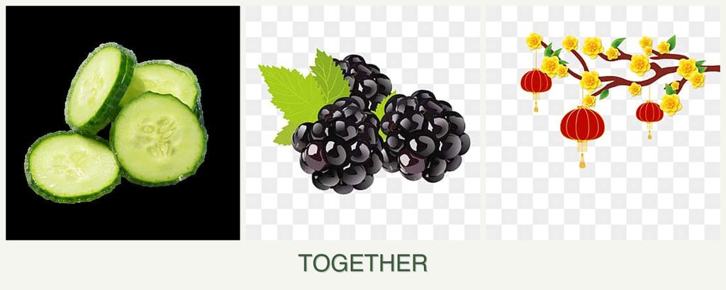 Can you plant cucumbers, blackberries and apricots together?