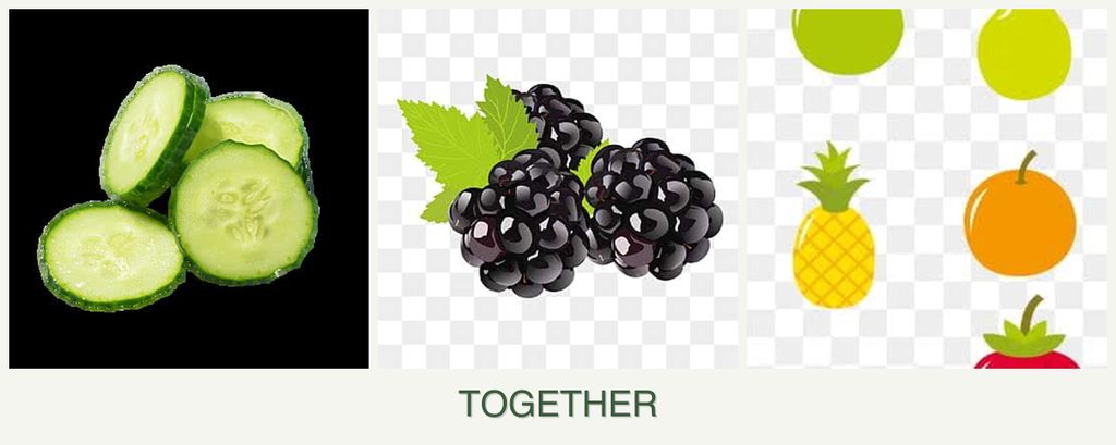 Can you plant cucumbers, blackberries and pears together?