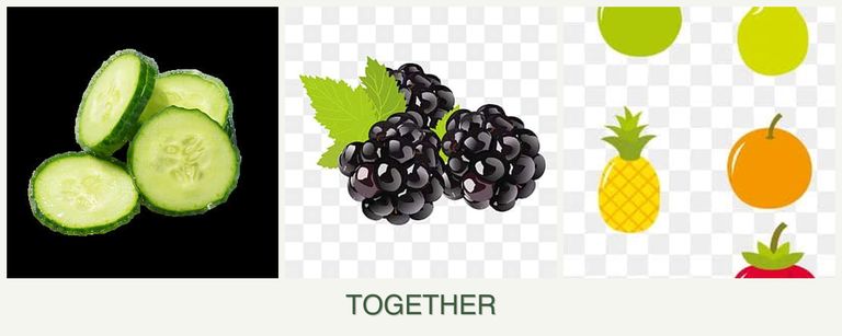 Can you plant cucumbers, blackberries and pears together?