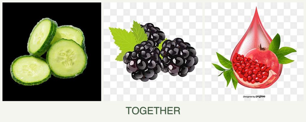 Can you plant cucumbers, blackberries and pomegranates together?