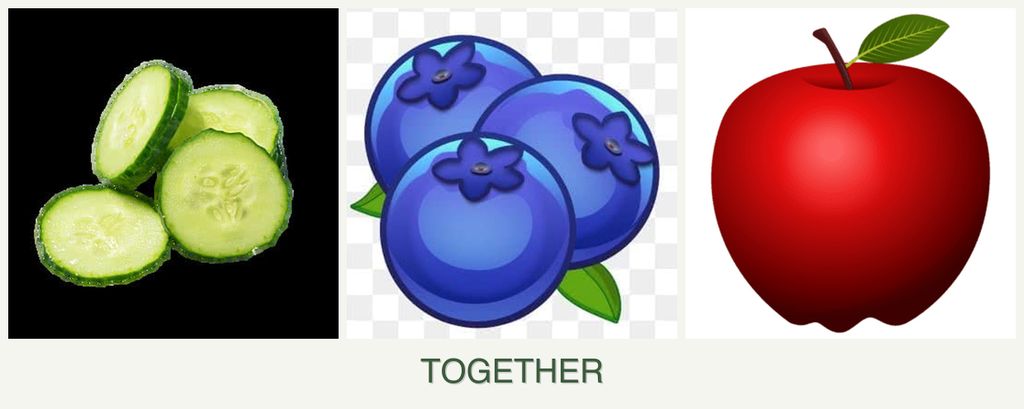 Can you plant cucumbers, blueberries and apples together?