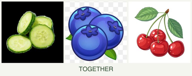 Can you plant cucumbers, blueberries and cherries together?
