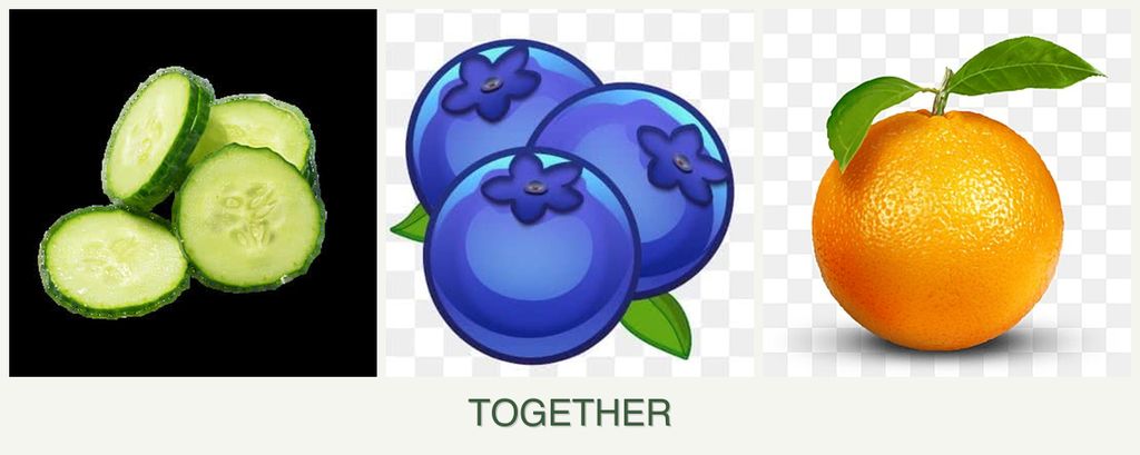 Can you plant cucumbers, blueberries and oranges together?