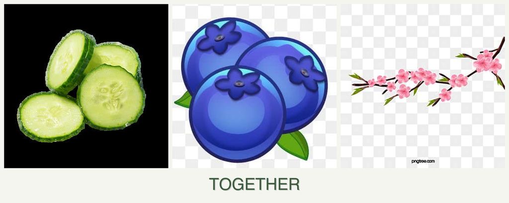 Can you plant cucumbers, blueberries and peaches together?